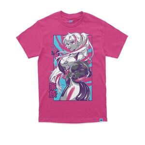 Waifu Shirt: Stick Shift  Pink Unisex Adult Plus Size T-shirt Size 4XL Pre-owned